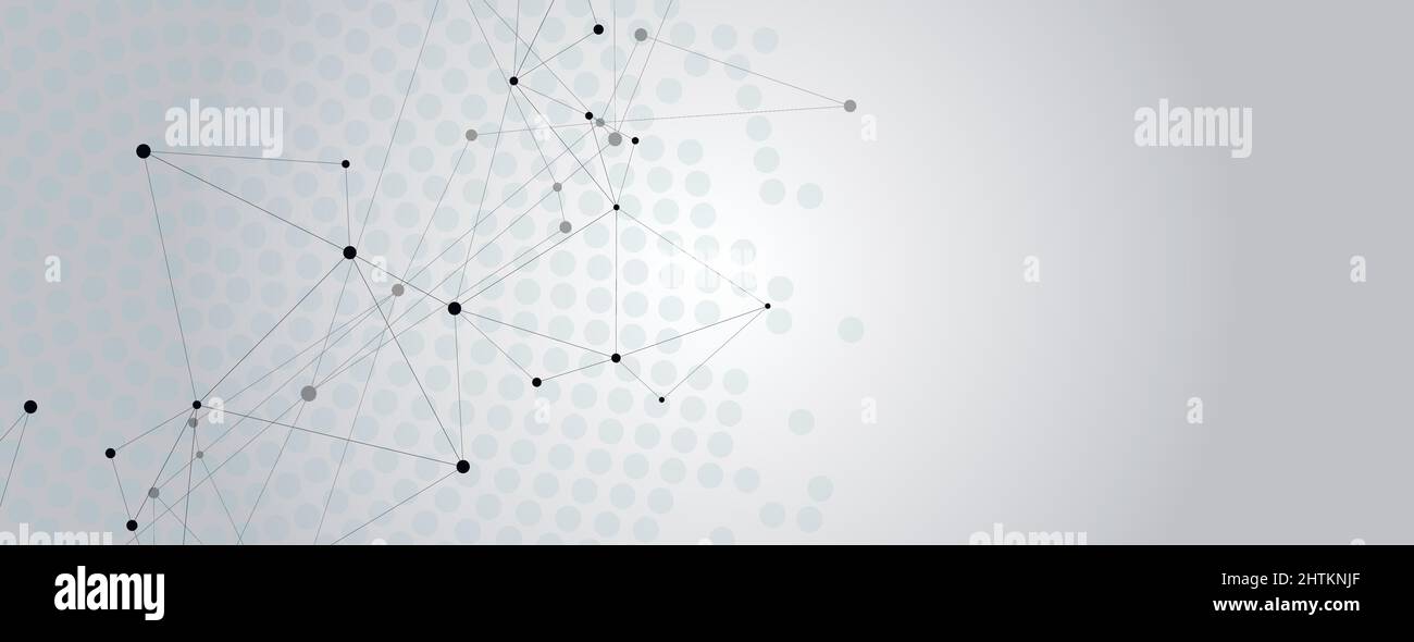 Geometric grey background connected Stock Vector