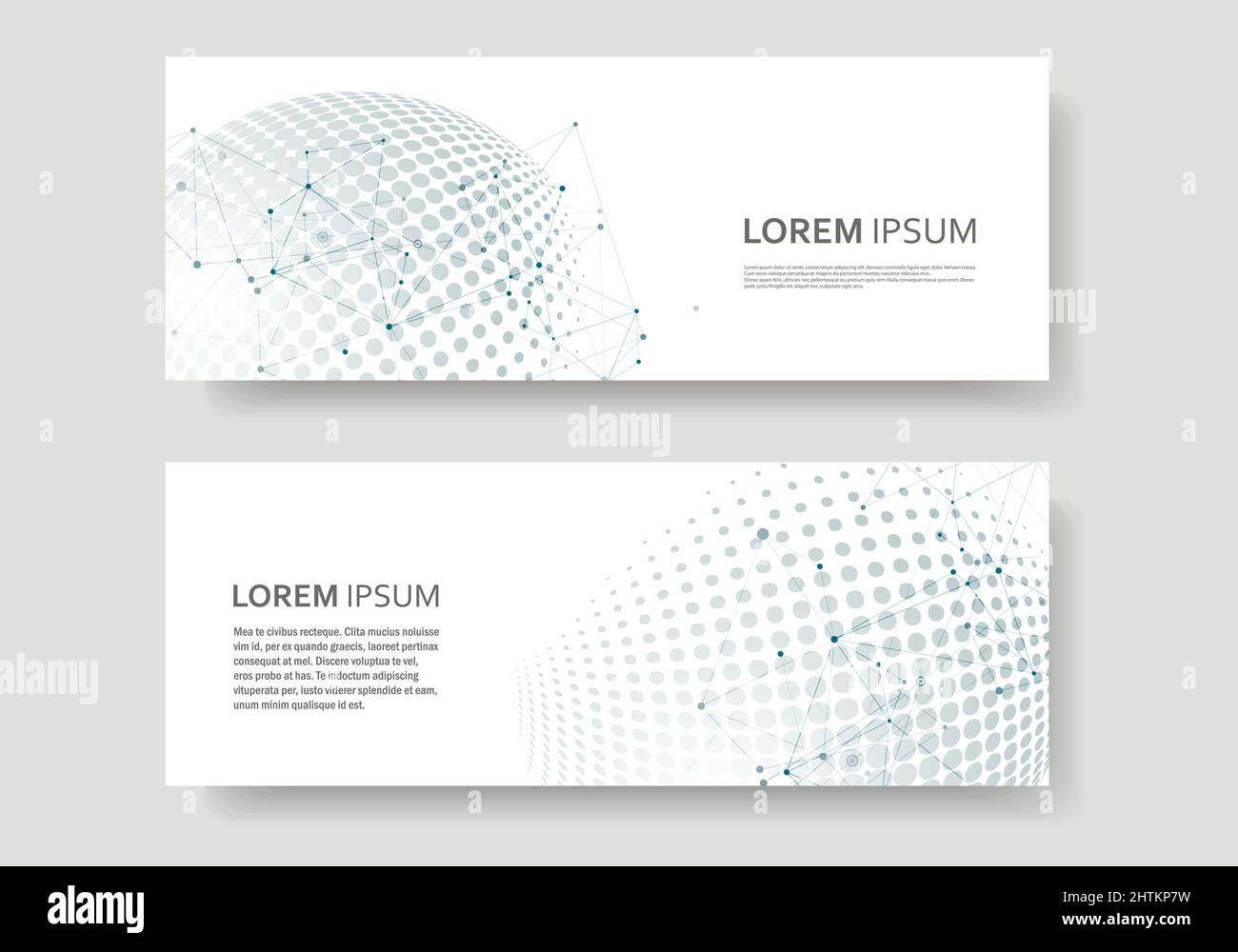 Vector halftone circle design witn molecule connect Stock Vector