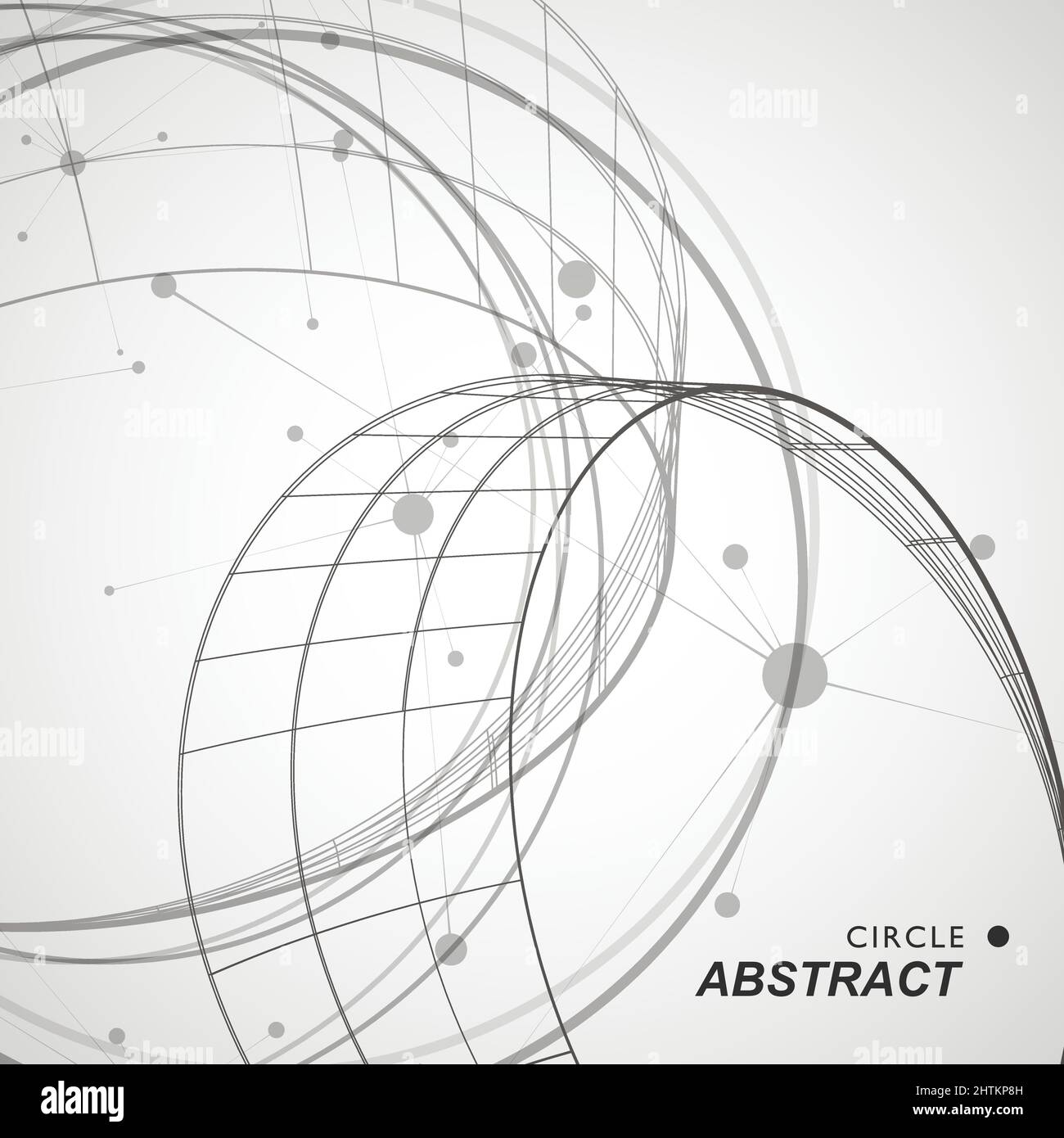 Abstract circle shapesm line and dots Stock Vector Image & Art - Alamy