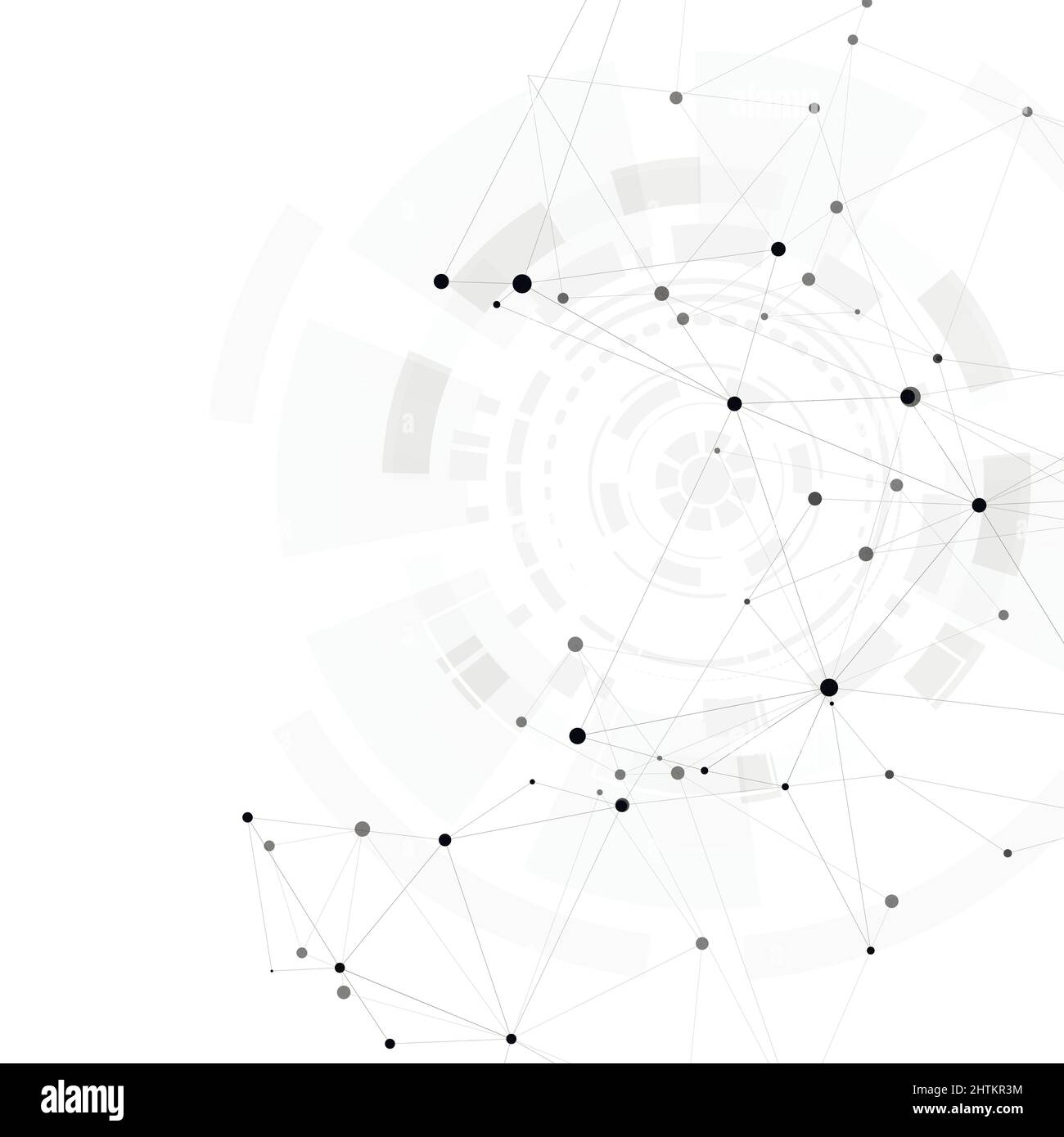 Vector abstract polygonal social network and creative background Stock ...