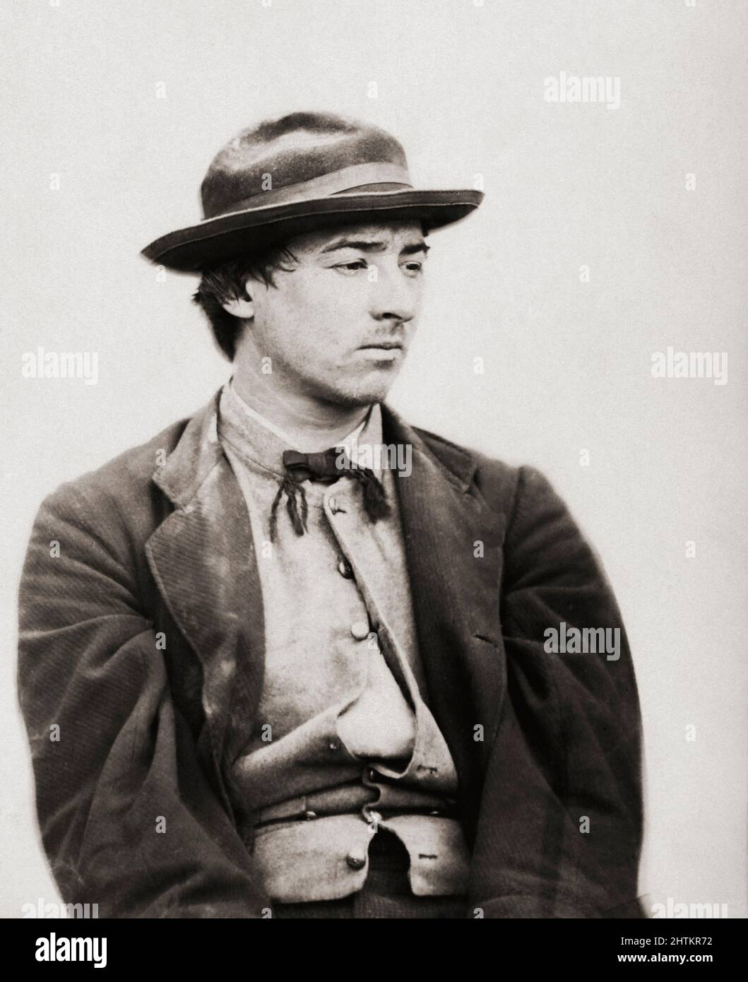David E. Herold, 1842 - 1865.  American, executed by hanging for involvement in conspiracy which resulted in assassination of American President Abraham Lincoln. Stock Photo
