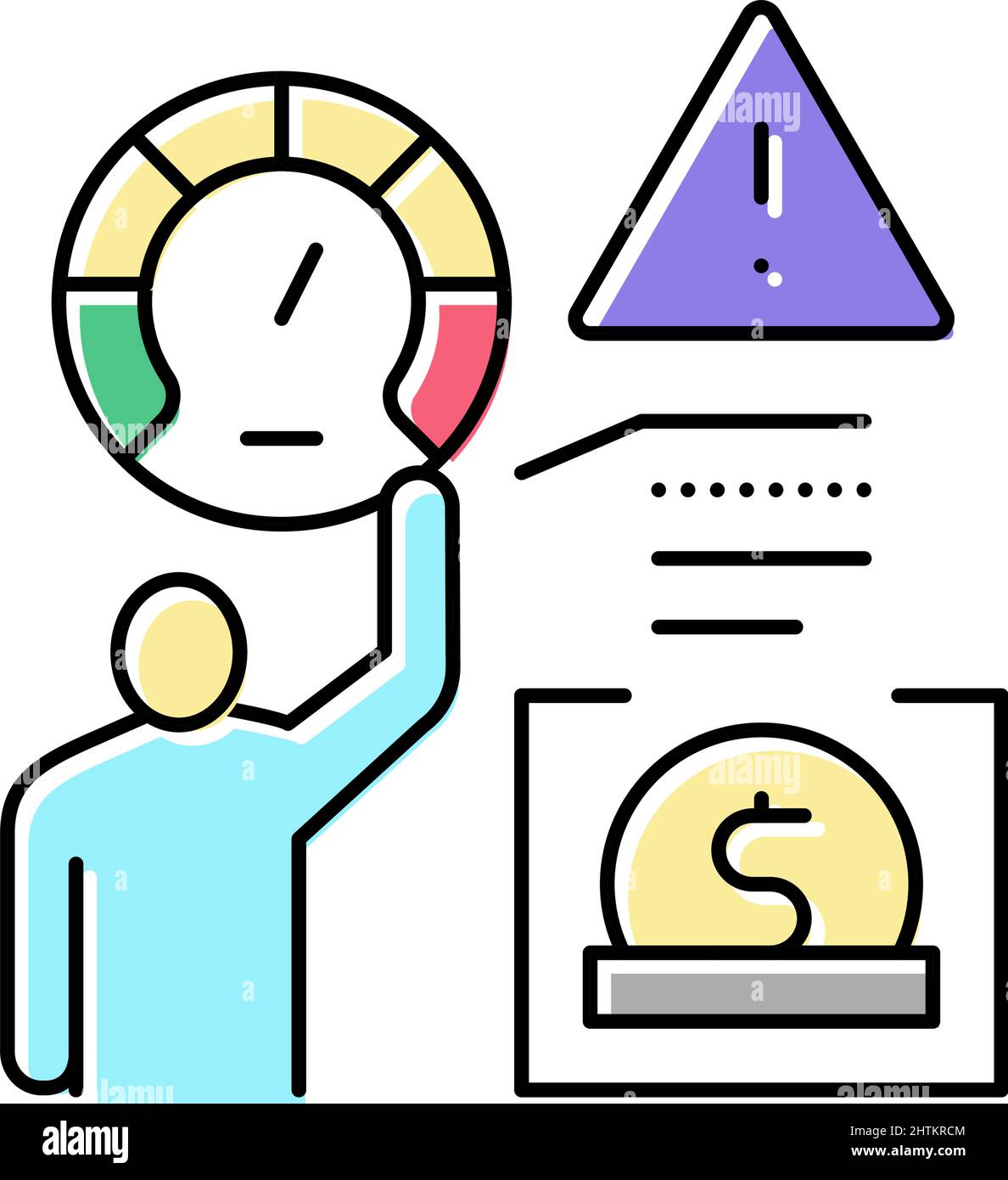 Risk assessment startup icon hi-res stock photography and images - Alamy
