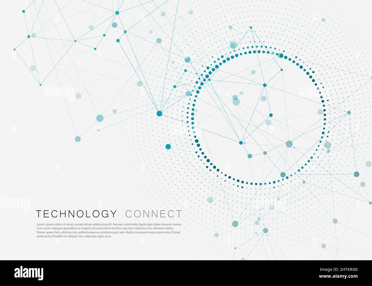 Science design with connected lines and dots Stock Vector Image & Art ...