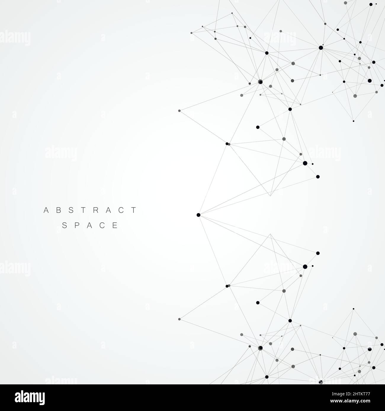 Computer Science Dots Technology polygonal science background with connecting dots and lines ...