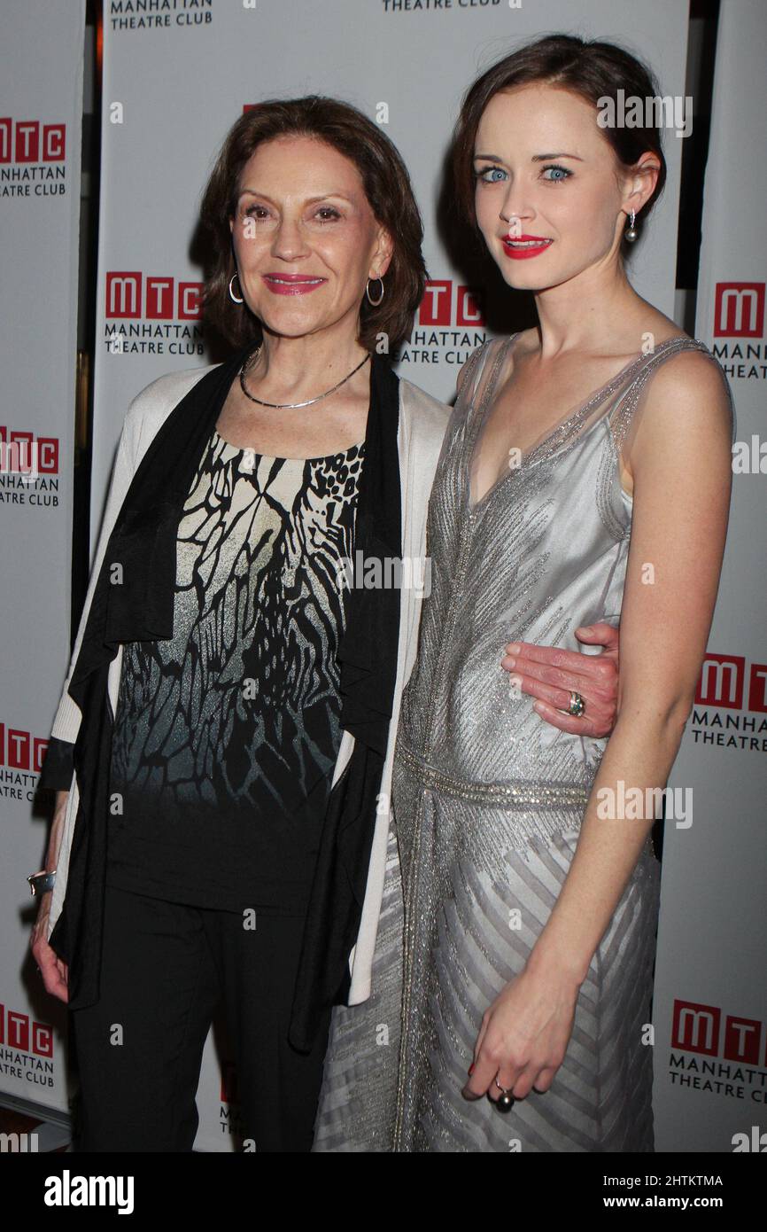 Kelly Bishop and Alexis Bledel arriving at the opening night party for Manhattan Theatre Club's 'Regrets' at Beacon in New York City on March 27, 2012.  Photo Credit: Henry McGee/MediaPunch Stock Photo
