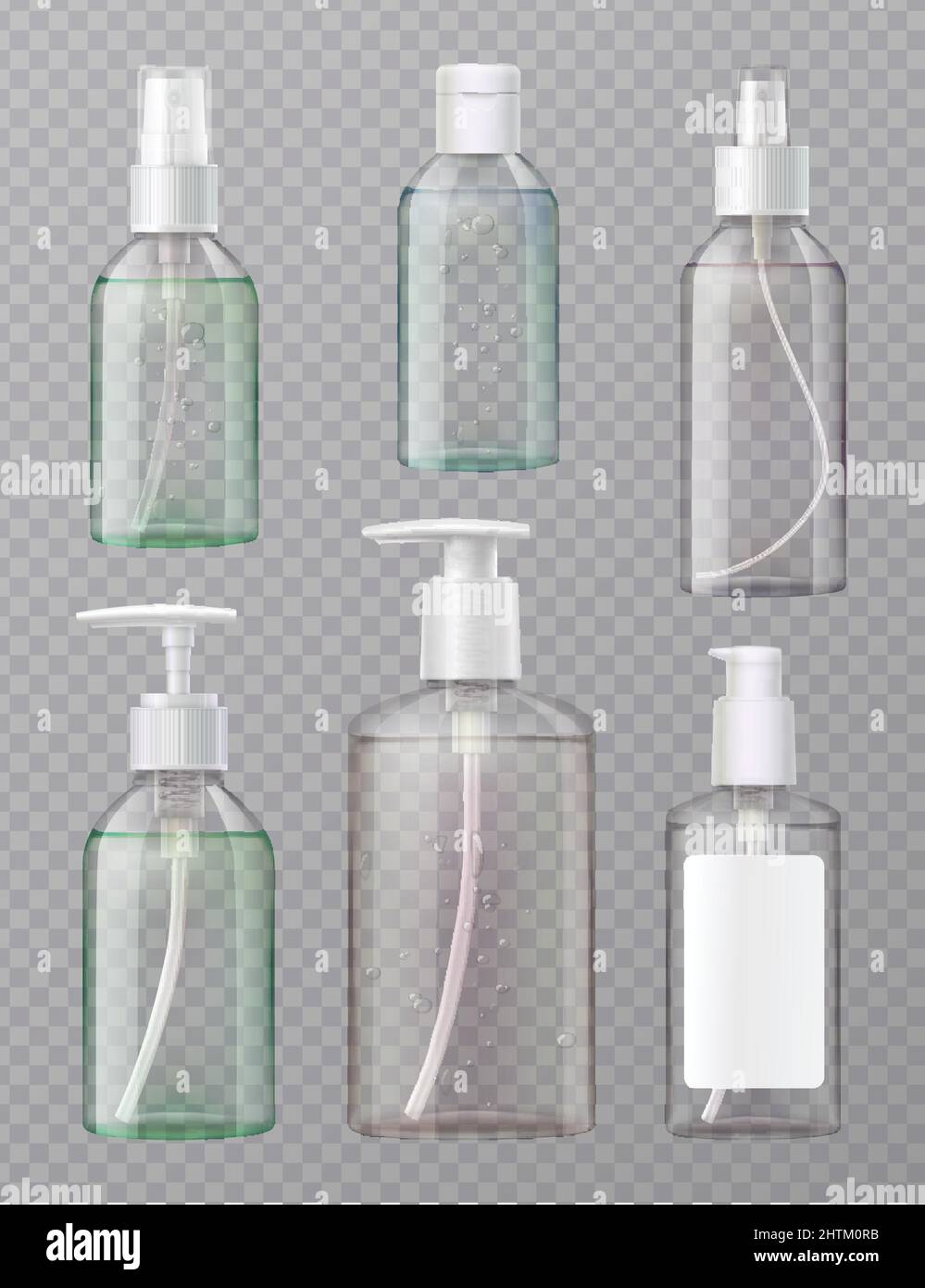 Hand sanitizer full clear acrylic press and aerosol dispenser spray