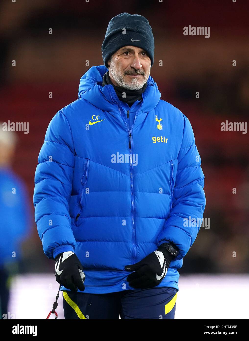 Tottenham Hotspur fitness coach Costantino Coratti before the Emirates FA Cup fifth round match at the Riverside Stadium, Middlesbrough. Picture date: Tuesday March 1, 2022. Stock Photo