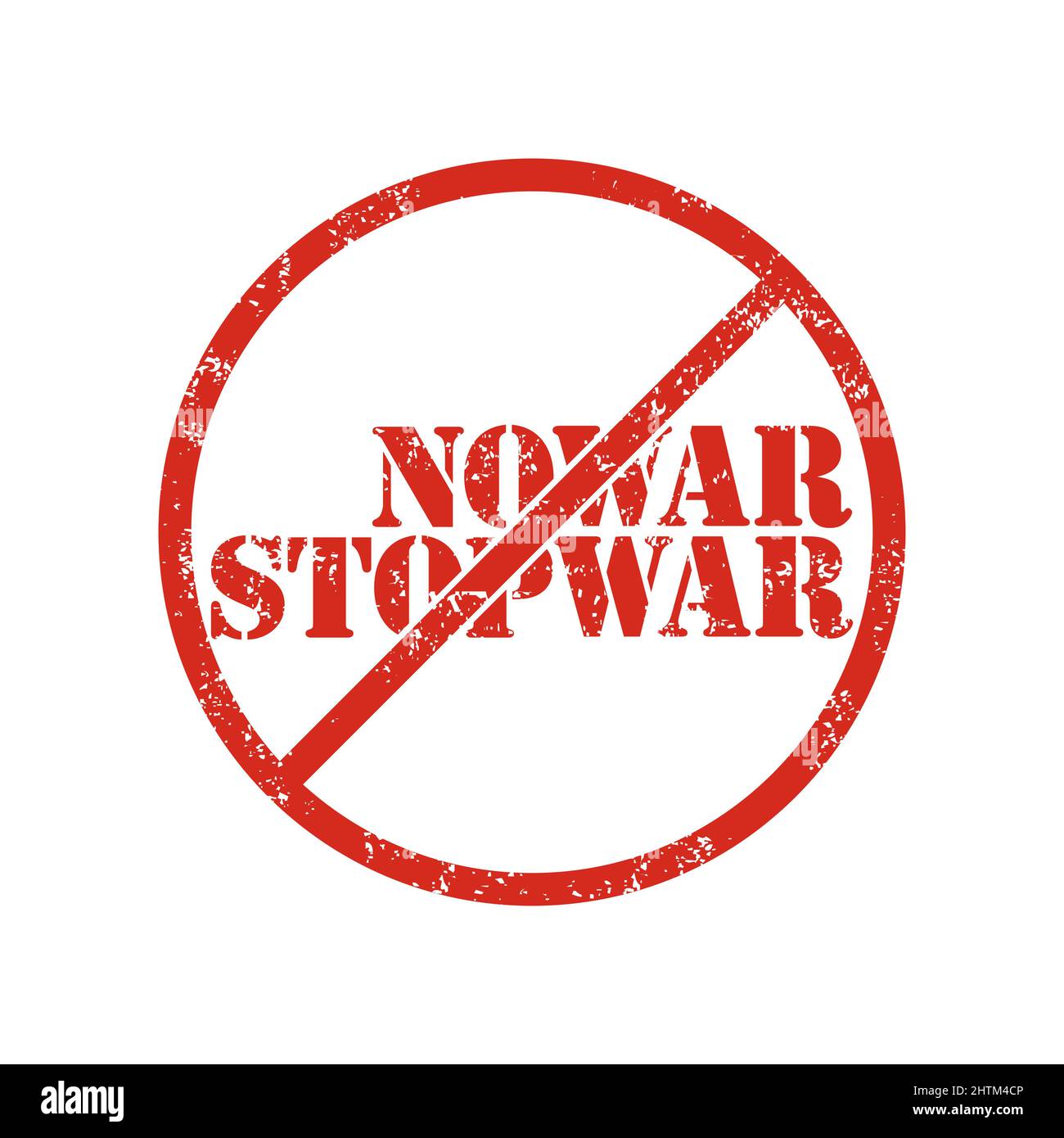 no war text design vector illustration. Stock Vector