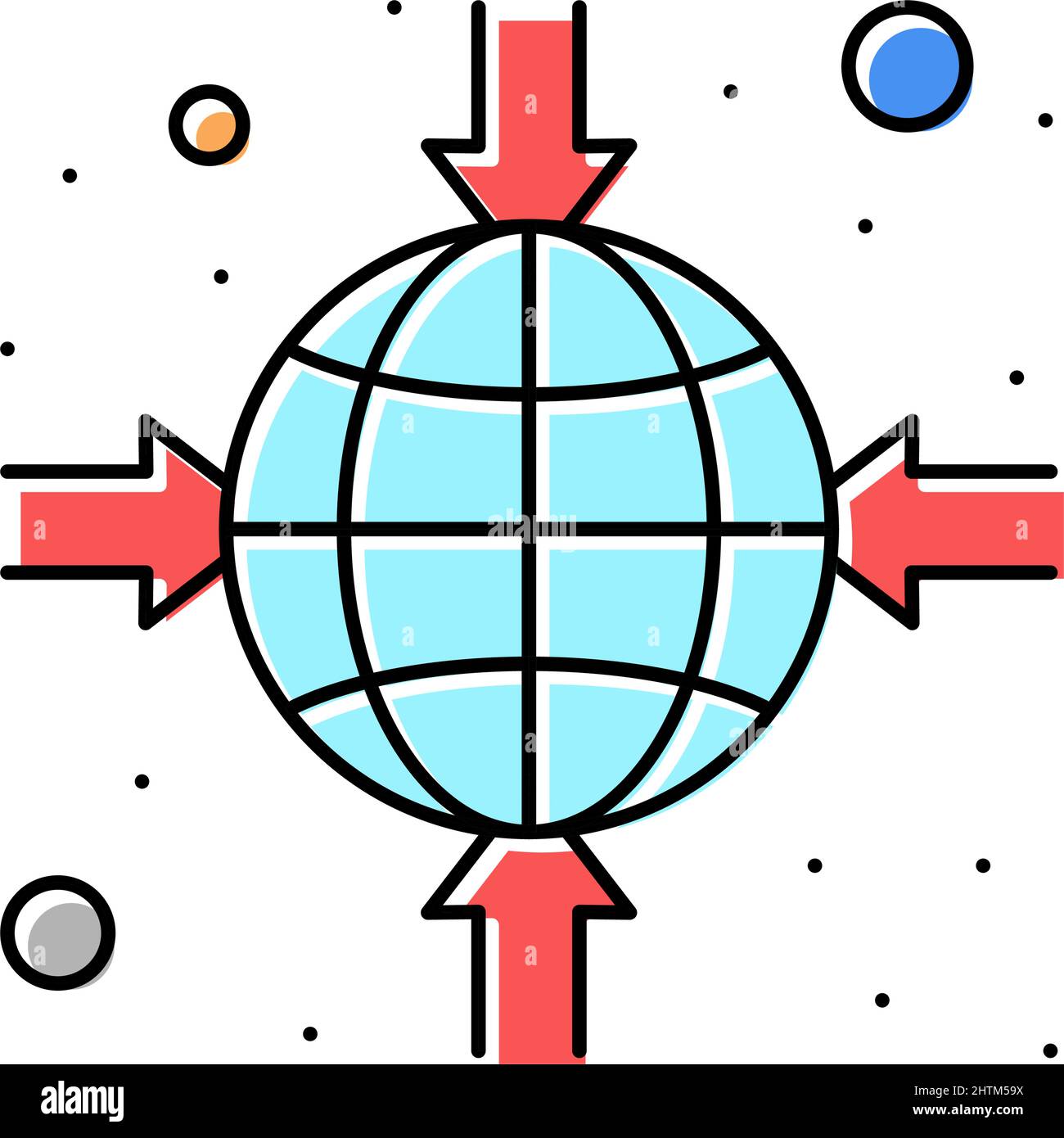 planet target color icon vector illustration Stock Vector Image & Art ...