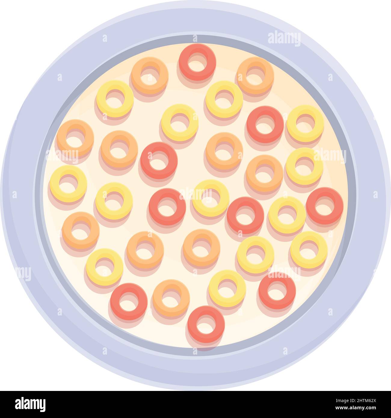 Spoon cereal breakfast icon cartoon vector. Milk corn. Chocolate box