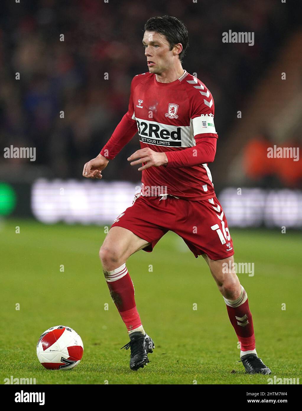 Middlesbrough's Jonny Howson during the Emirates FA Cup fifth round match at the Riverside Stadium, Middlesbrough. Picture date: Tuesday March 1, 2022. Stock Photo