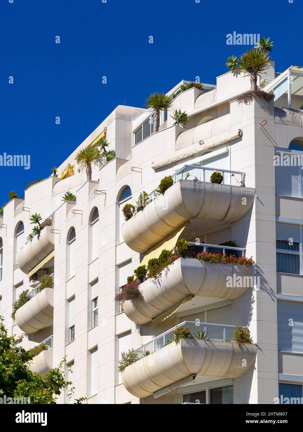 MARBELLA, ANDALUCIA, SPAIN - MAY 4 : Contemporary building in Marbella Spain on May 4, 2014 Stock Photo