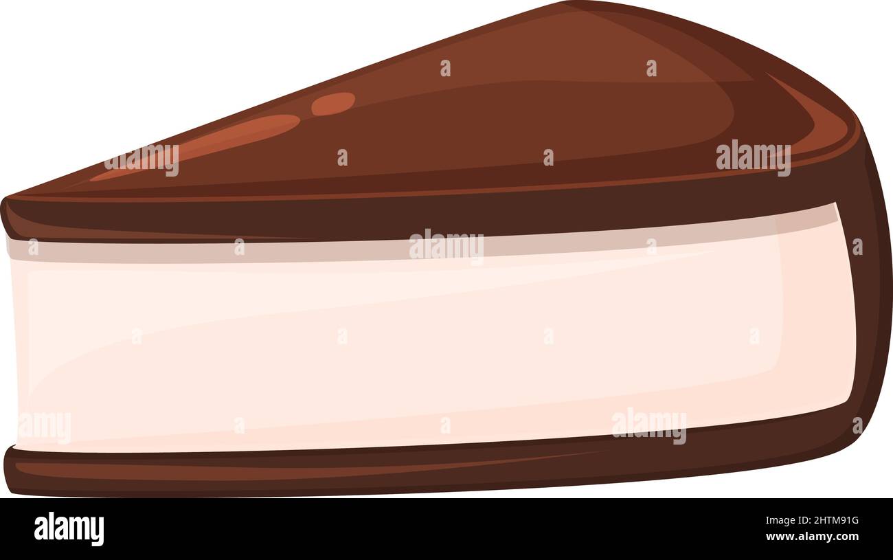 Cheesecake icon cartoon vector. Chocolate candy. Milk food Stock Vector ...
