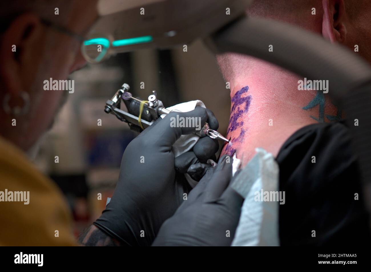 Man with Tattoos, Florida Stock Photo - Alamy