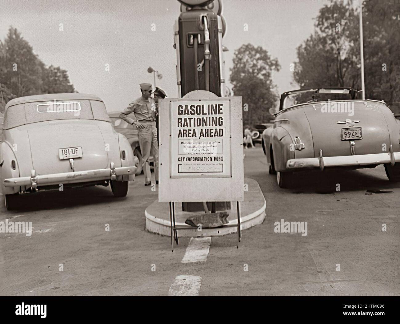 Gas Rationing in America Stock Photo Alamy