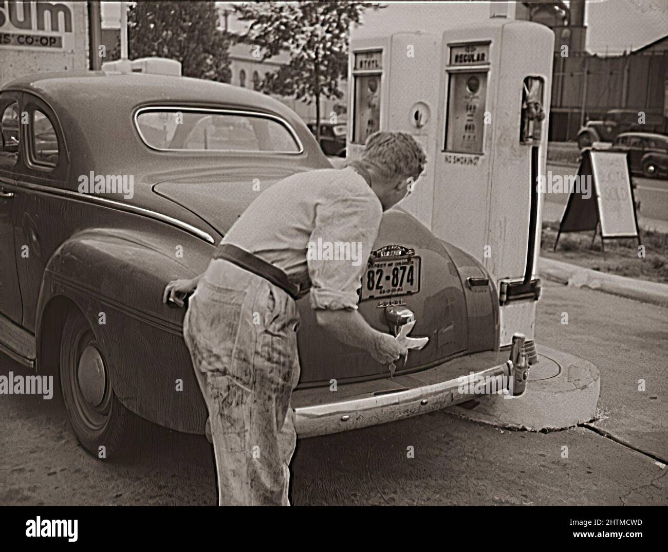 Gas Rationing in America Stock Photo Alamy