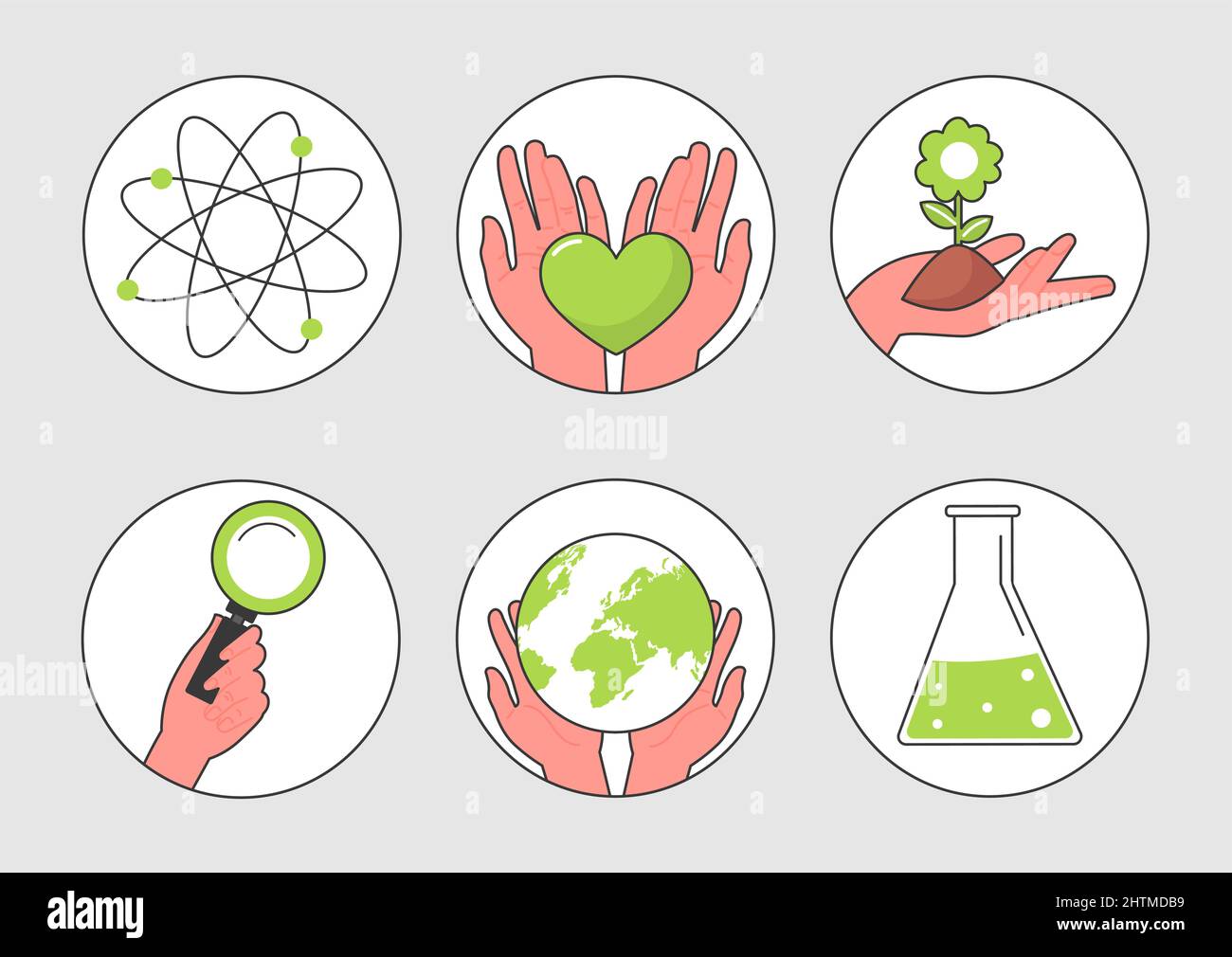 Set Of Eco Friendly Icons Stock Vector Image & Art - Alamy