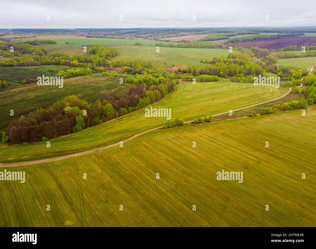 Russia spring landscape fields hi-res stock photography and images - Alamy