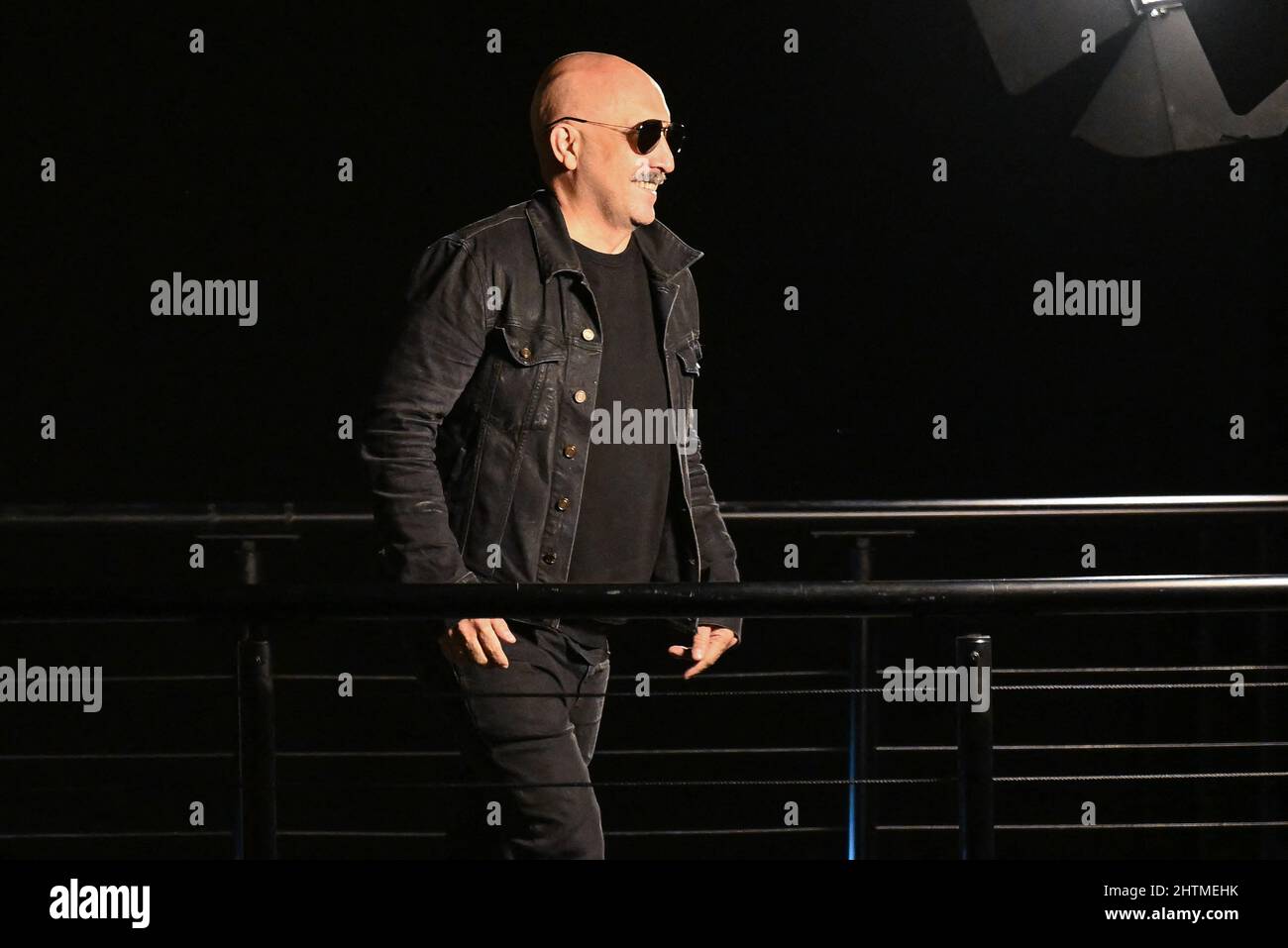 Paris, France on March 1, 2022. Gaspar Noe attending the Saint Laurent show  during PFW Womenswear Fall/Winter 22/23 in Paris, France on March 1, 2022.  Photo by Julien Reynaud/APS-Medias/ABACAPRESS.COM Stock Photo -