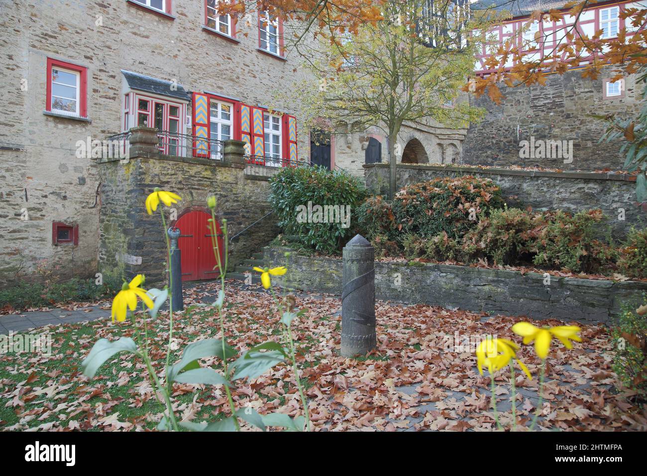 Wedding garden at the registry office, Idstein im Taunus, Hesse, Germany Stock Photo