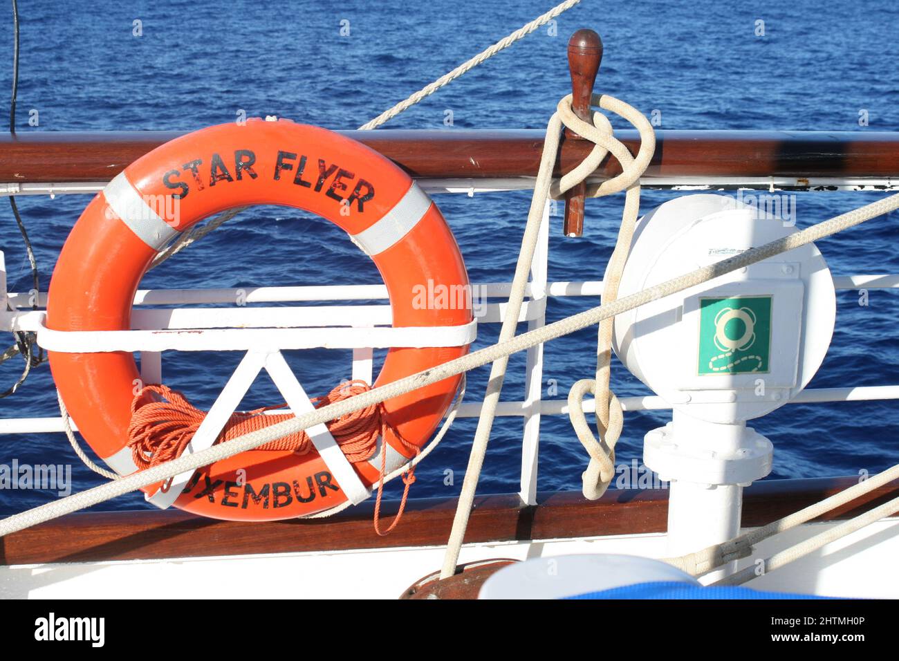On Board the Star Flyer, Tahiti Stock Photo - Alamy