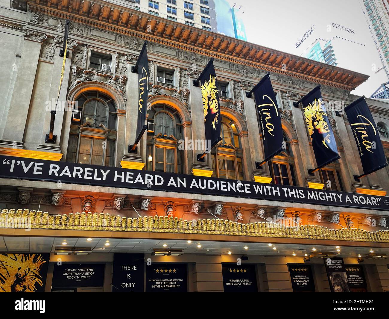 "Tina" Musical is at the LuntFontanne Theatre in Times Square, NYC, USA Stock Photo Alamy