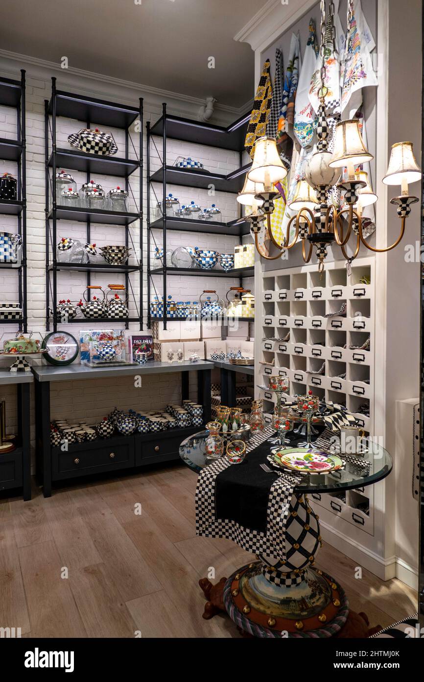 MacKenzieChilds SoHo Store Interior, NYC, USA Stock Photo Alamy