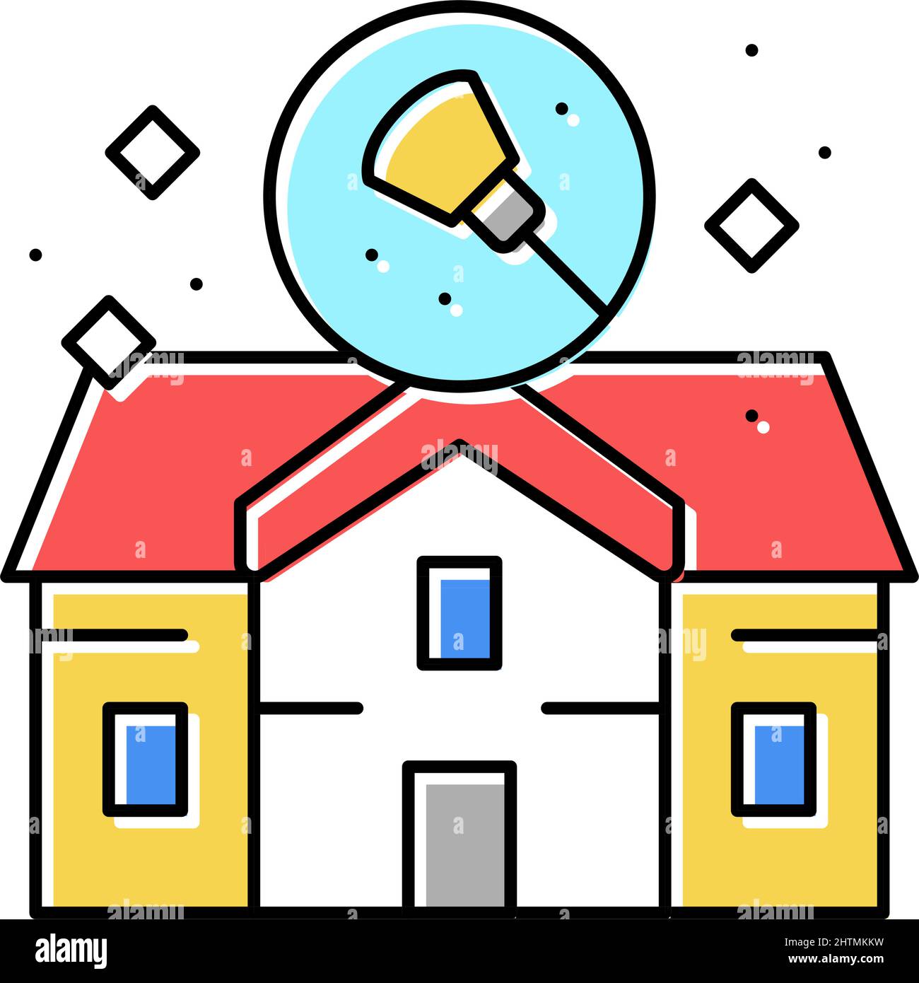 house cleaning color icon vector illustration Stock Vector Image & Art ...