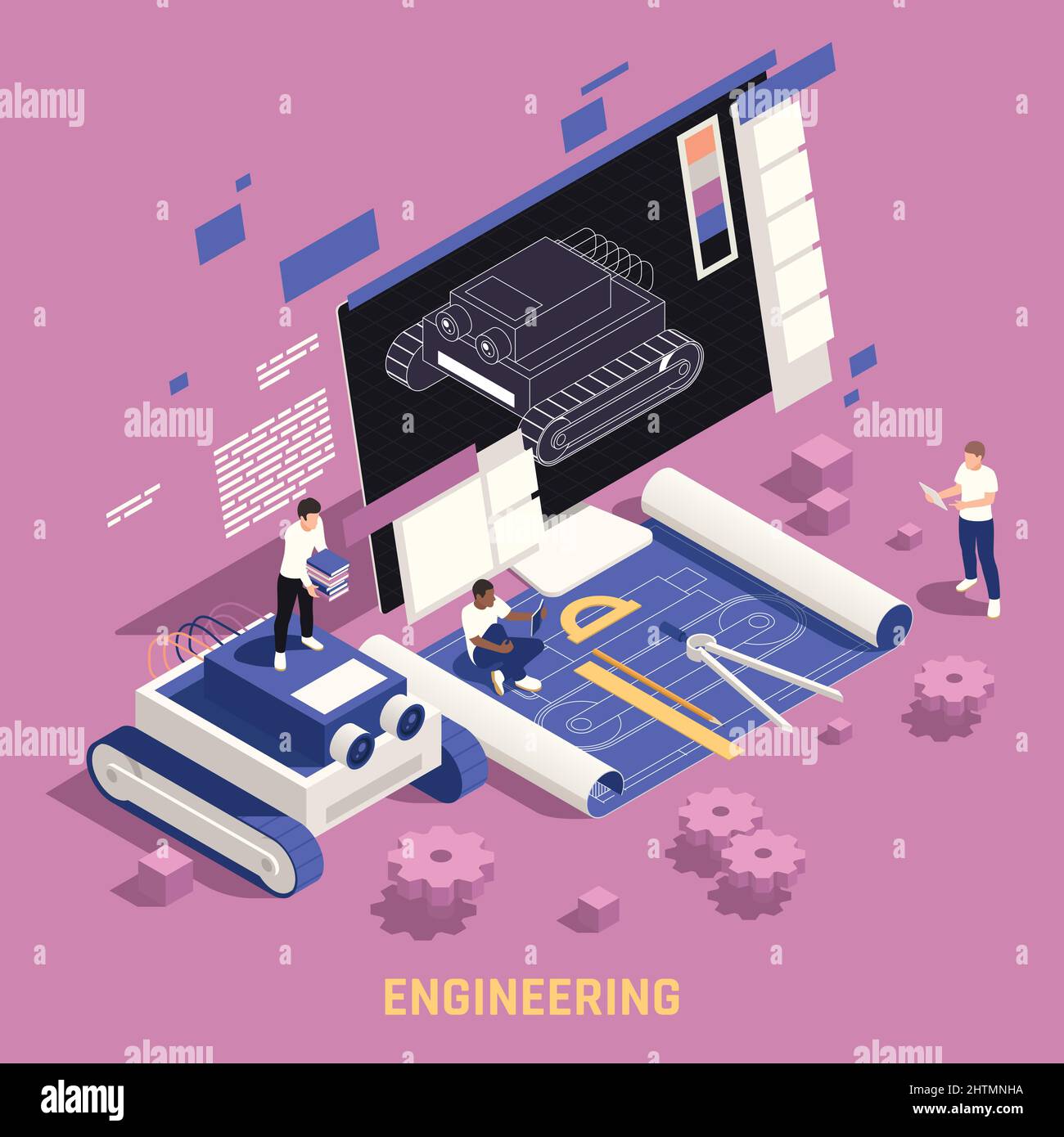 Engineering drawings technology Stock Vector Images Alamy