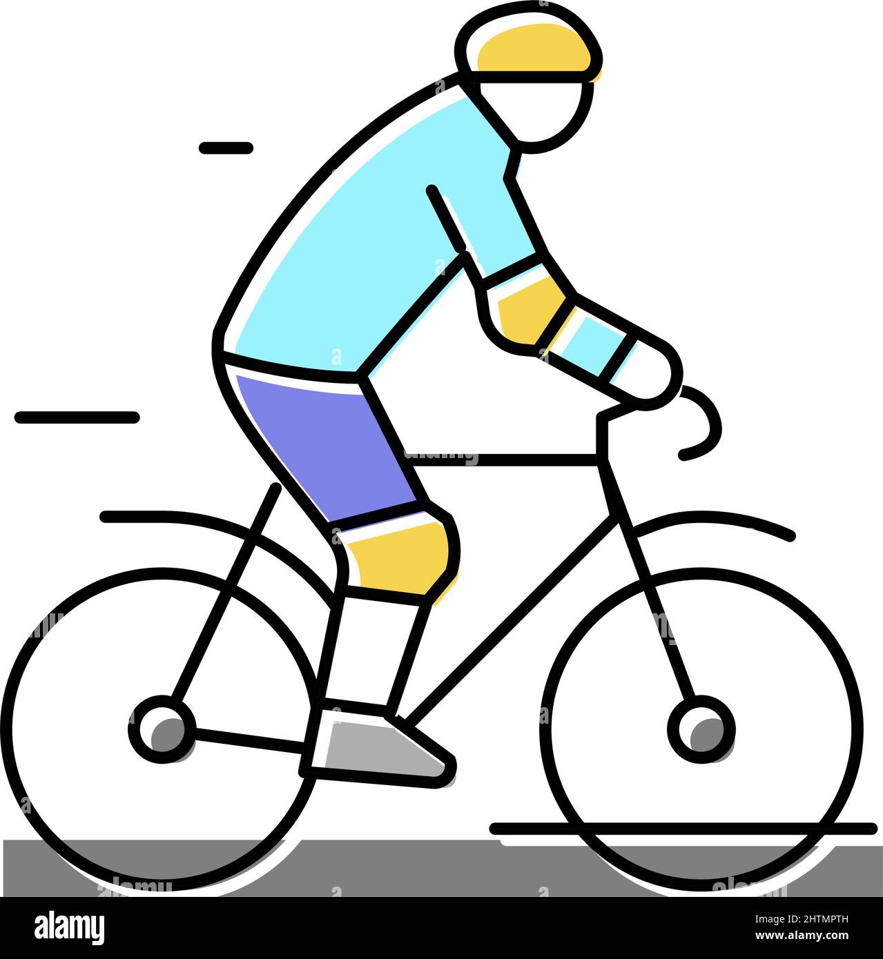 road riding color icon vector illustration Stock Vector Image & Art - Alamy
