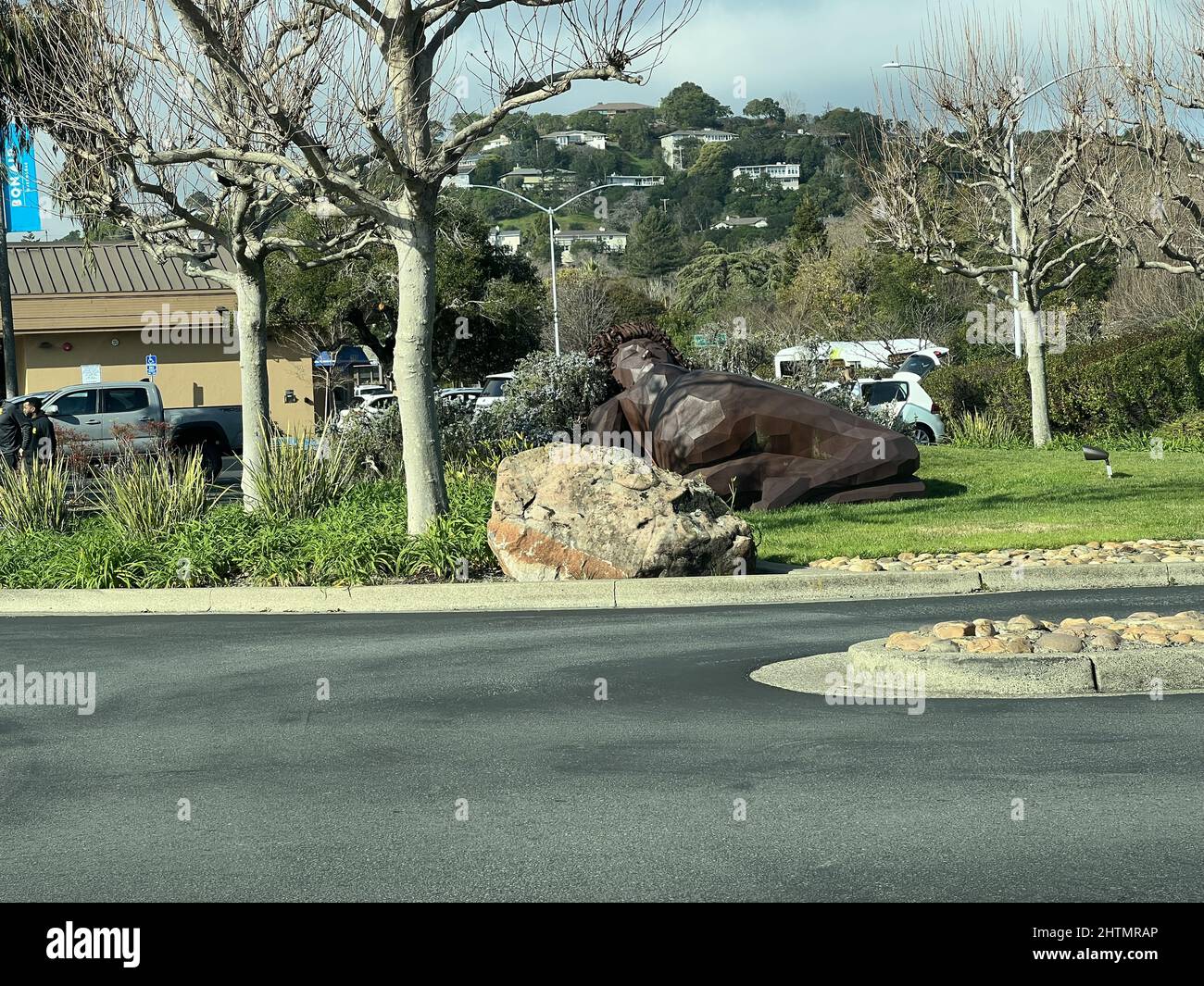 Entrance is visible at the Bon Air Shopping Center in Greenbrae
