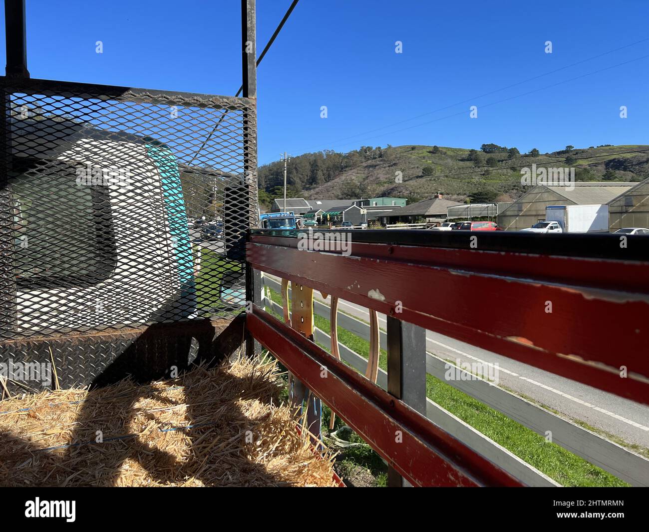 Hay ride at Lemos Farm, a familyowned farm and tourist attraction in