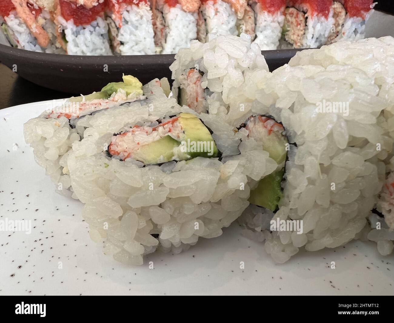 California roll sushi at Bamboo Sushi restaurant in San Ramon