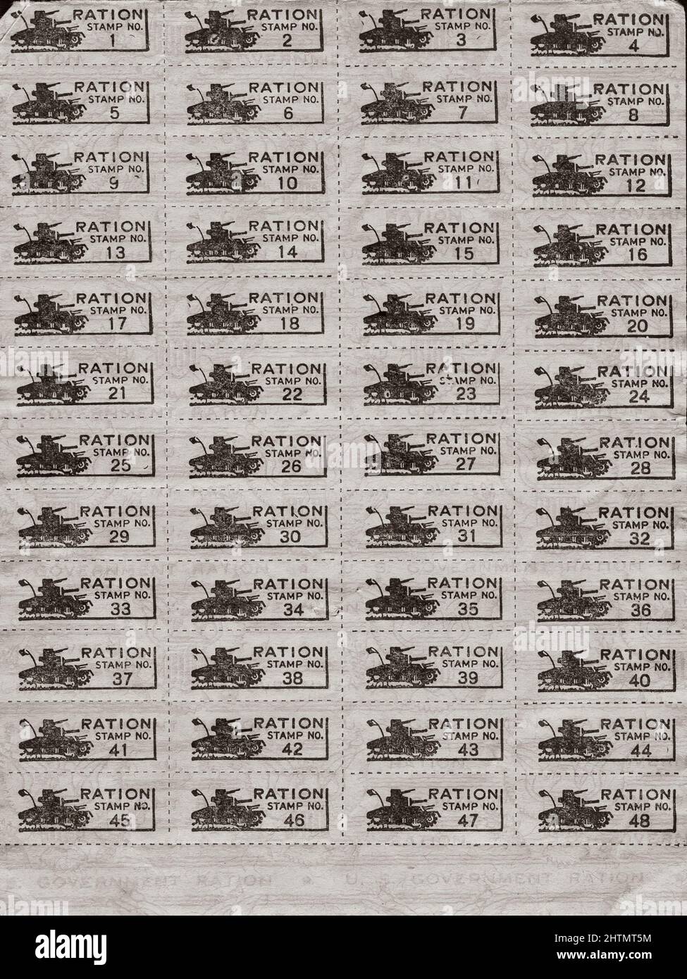 Gas Rationing in America Stock Photo Alamy