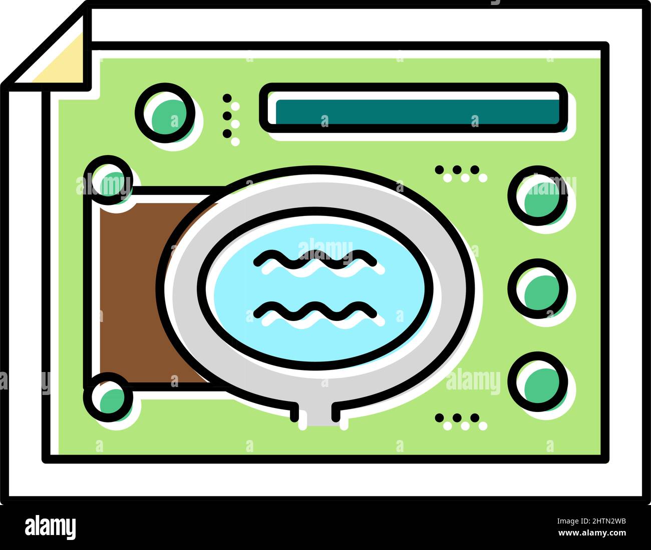 landscape design plan color icon vector illustration Stock Vector Image ...