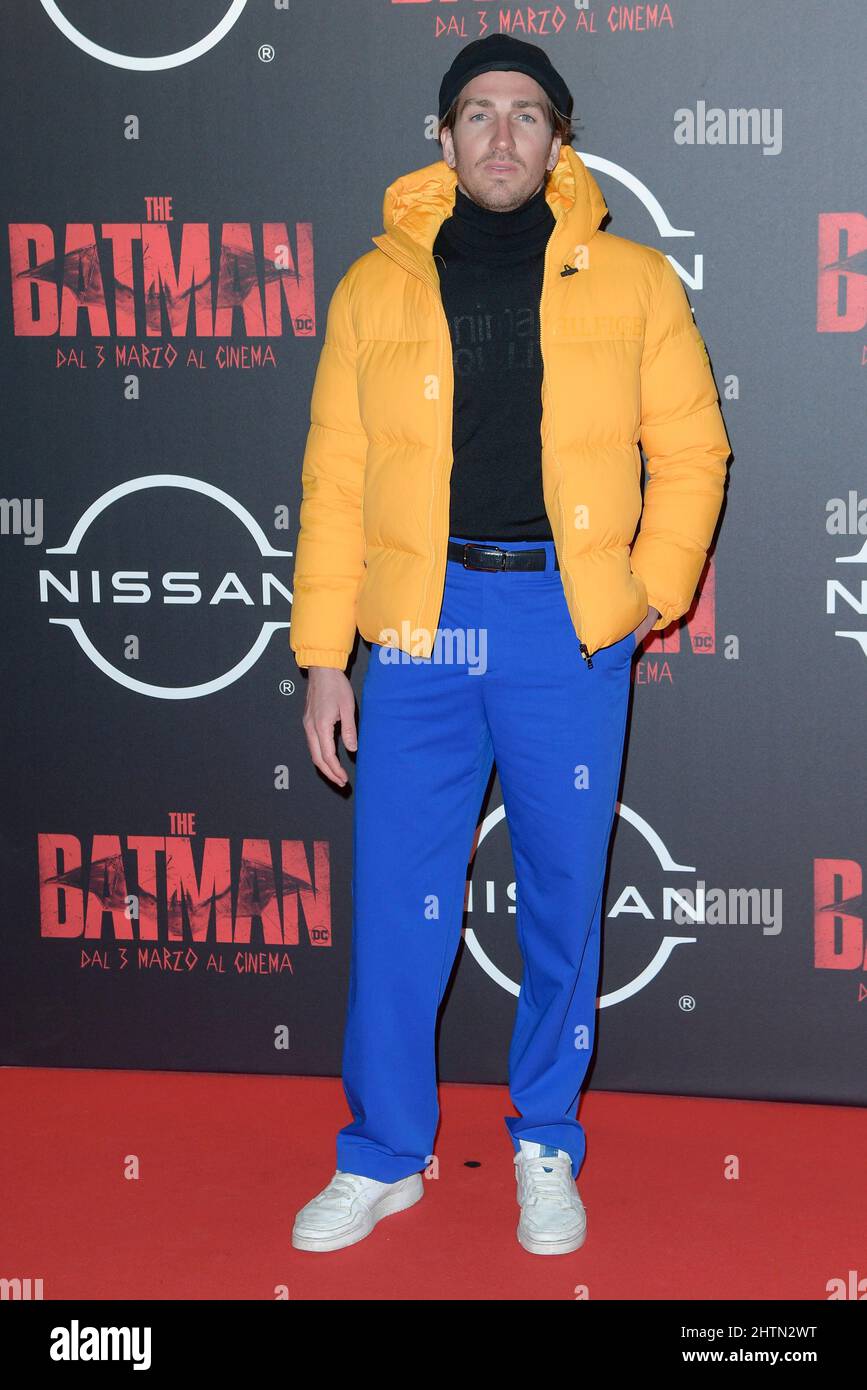 Rome, Italy. 01st Mar, 2022. Alan Cappelli attends the red carpet of the  premiere of the movie The Batman at The Space Moderno Cinema. (Photo by  Mario Cartelli/SOPA Images/Sipa USA) Credit: Sipa