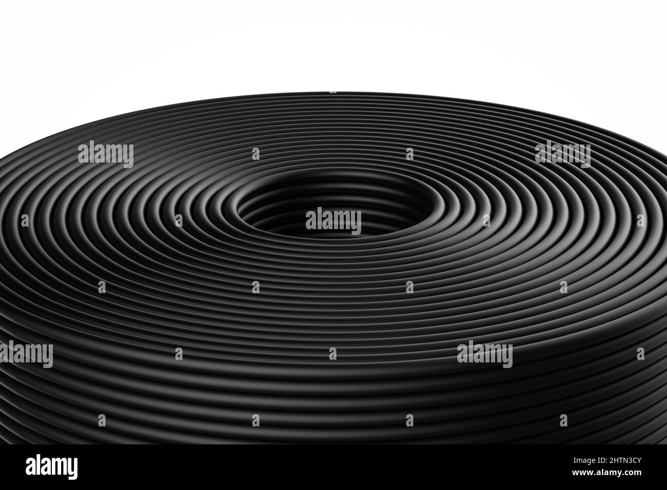 3d rendering roll of wire or cable coil Stock Photo Alamy