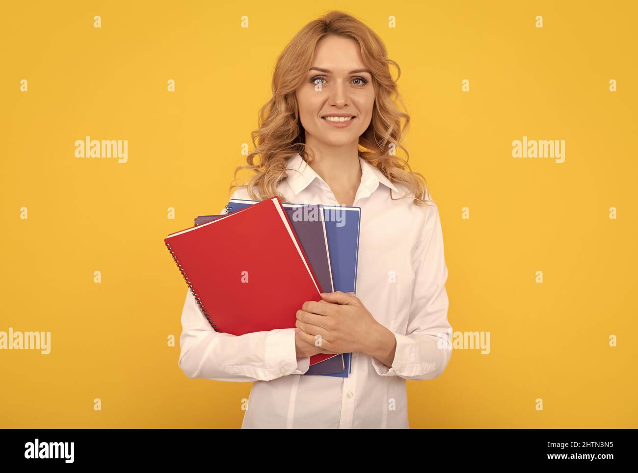 Business girl secretary blonde teacher hi-res stock photography and images  - Alamy