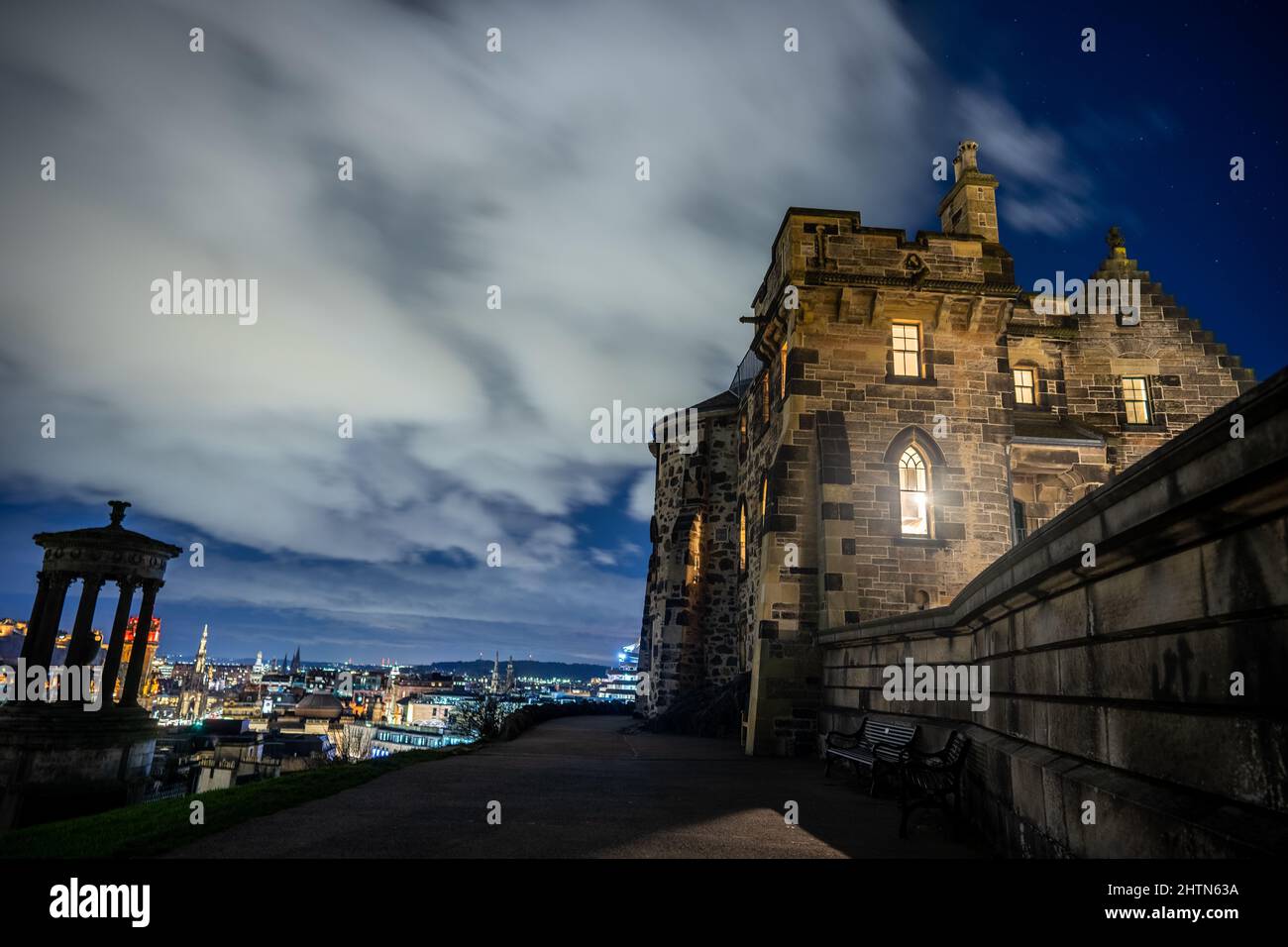 View from Calton Hill Edniburgh Stock Photo