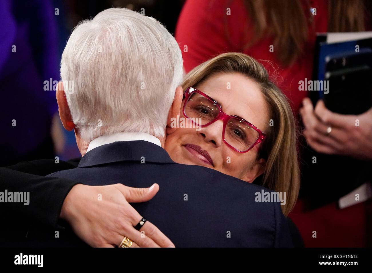 Kyrsten sinema at state of the union hires stock photography and