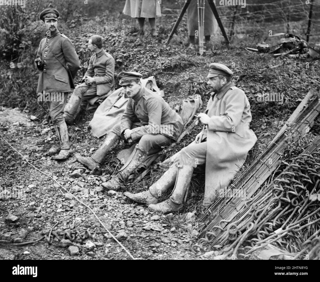 Battle of the Ancre. A German colonel, major and adjutant captured near