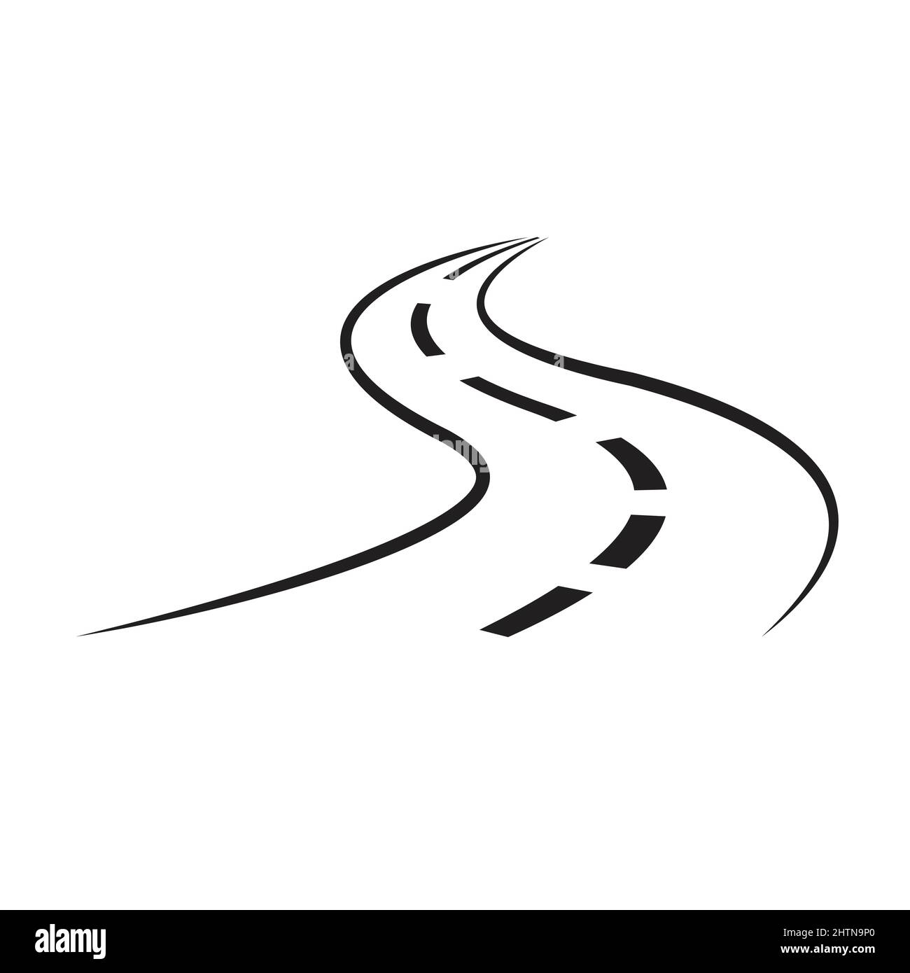curved road icon vector for graphic design, logo, website, social media,  mobile app, UI Stock Vector Image & Art - Alamy