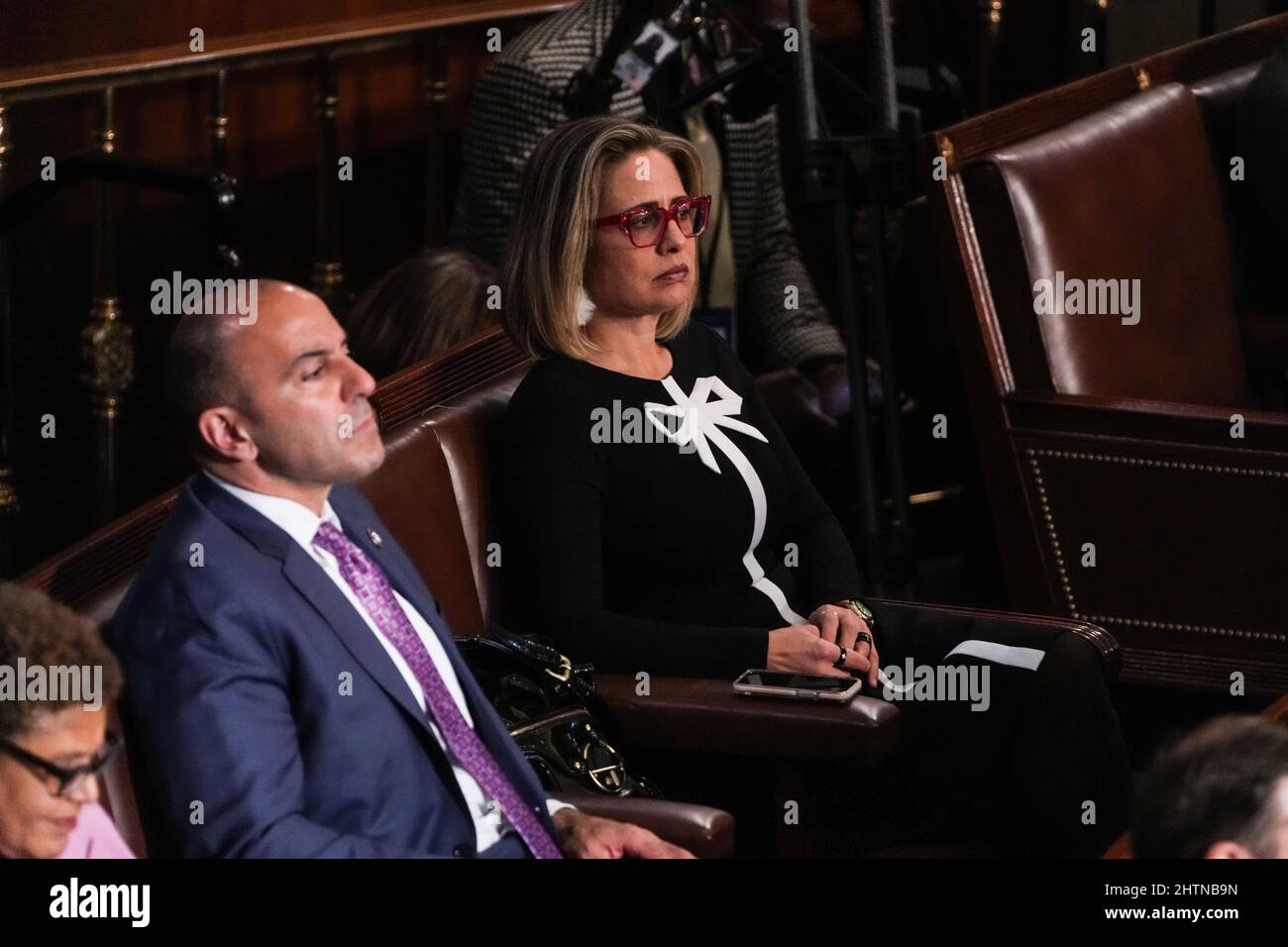 Kyrsten sinema at state of the union hires stock photography and