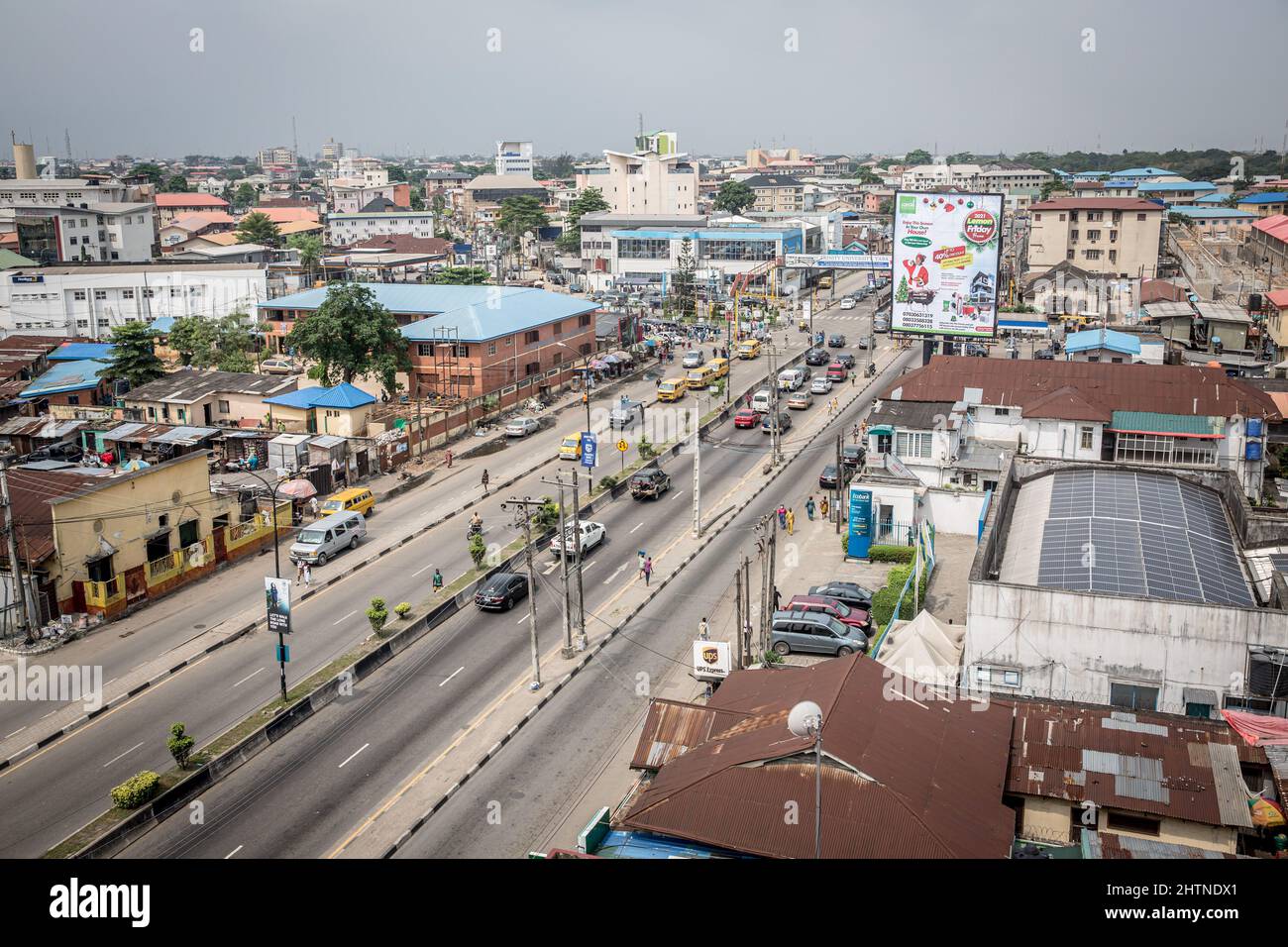 The view from the CoCreation Hub in Yaba, Lagos, an area in Nigeria's