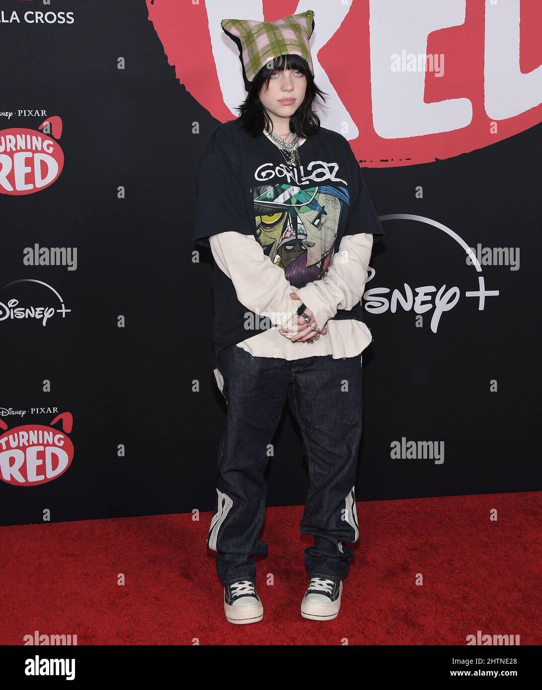 Billie Eilish arrives at Disney s TURNING RED Los Angeles Premiere
