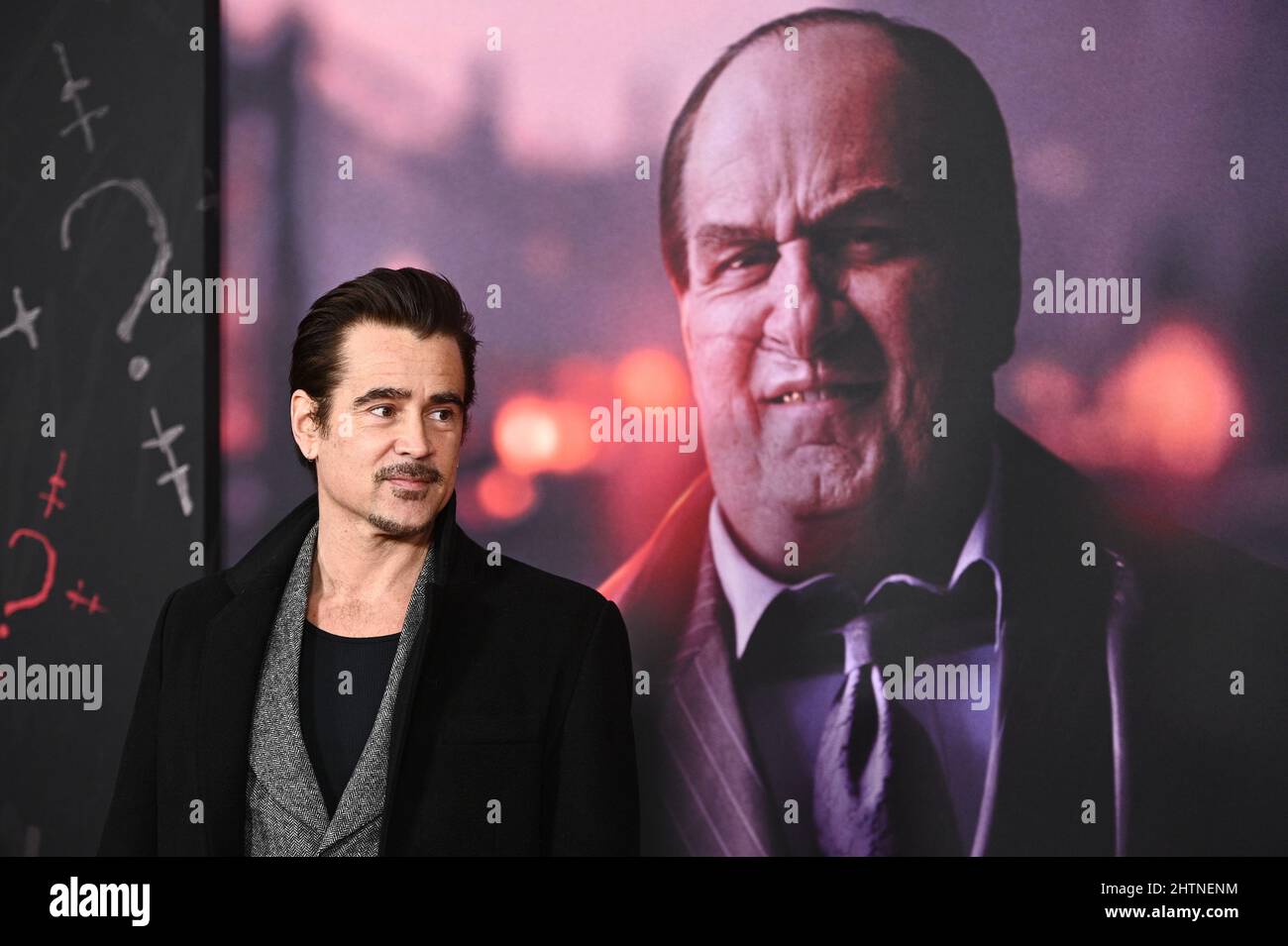 Colin Farrell attends the World Premiere of “The Batman” at Josie Robertson  Plaza, Lincoln Center, New York, NY, March 1, 2022. (Photo by Anthony  Behar/Sipa USA Stock Photo - Alamy