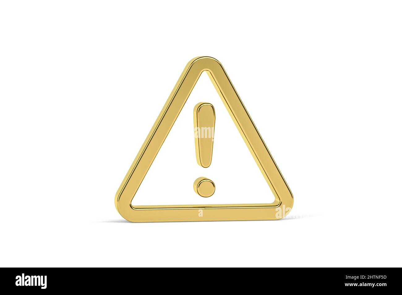 Golden 3d road sign isolated on white background - 3d render Stock ...