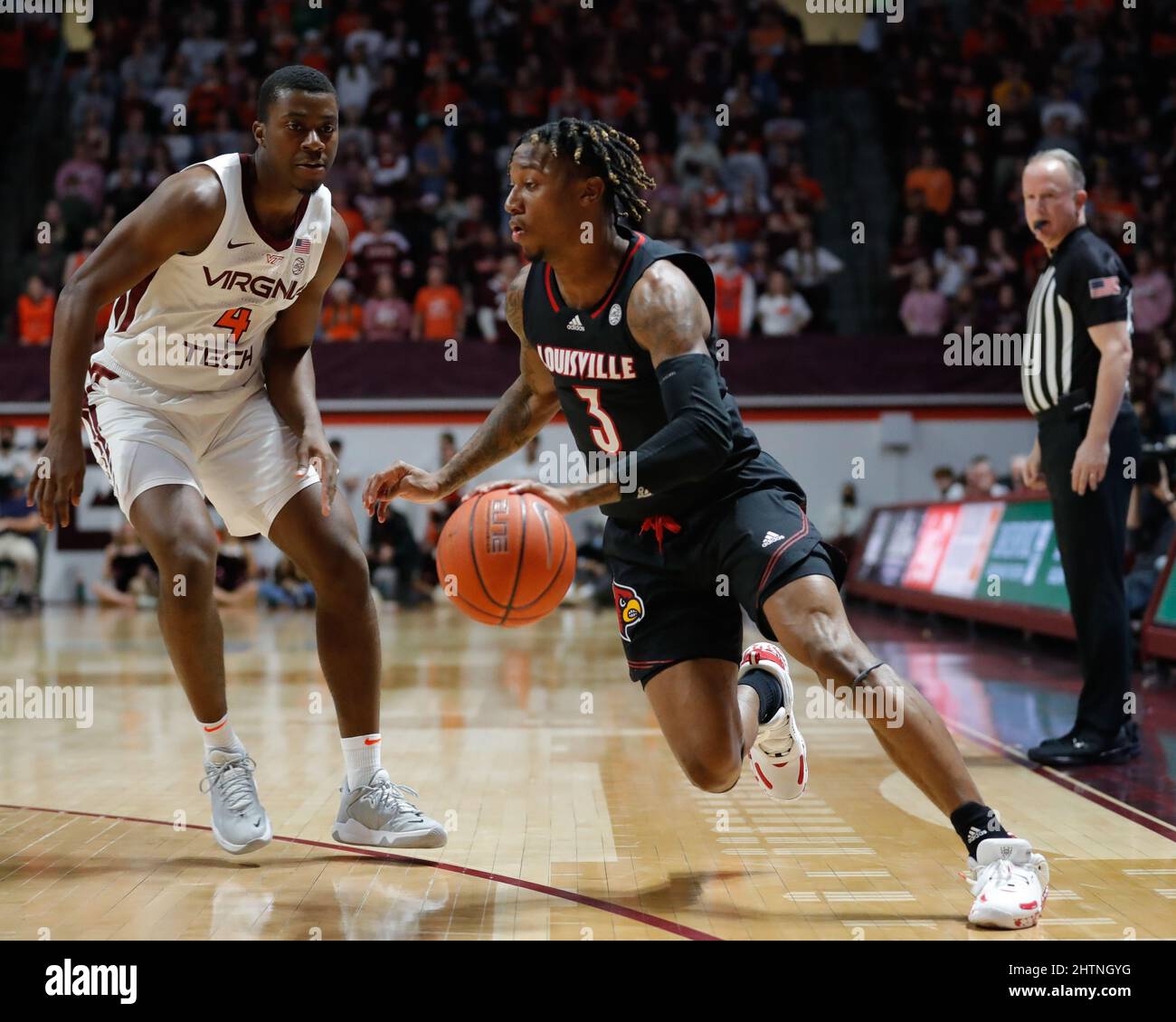 Blacksburg, Virginia, USA. 1st Mar, 2022. Louisville Cardinals