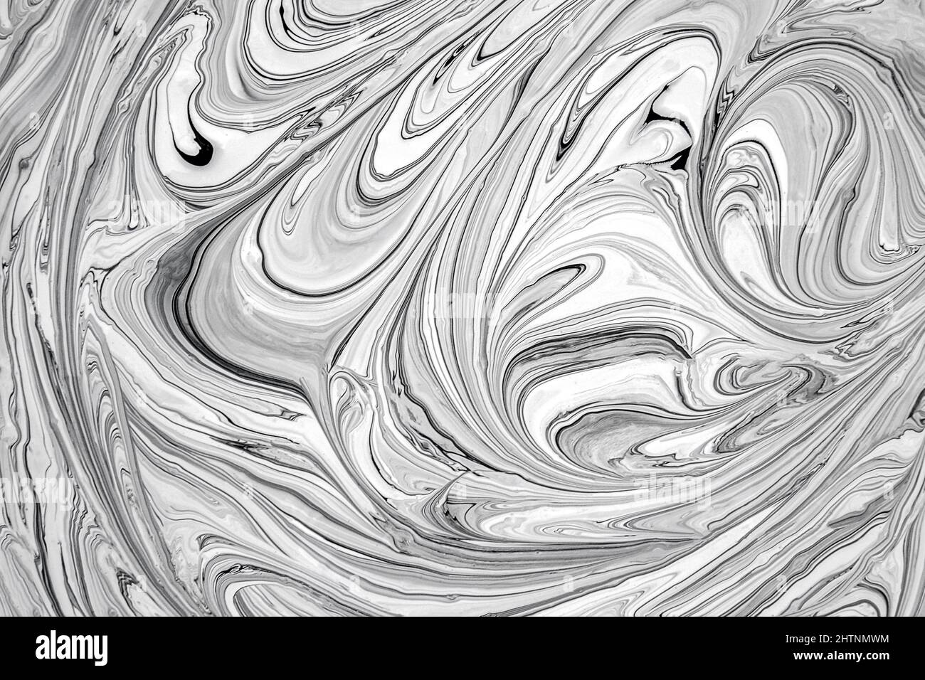 Fluid Art techniqie. Black and white liquid painting paper backdrop ...