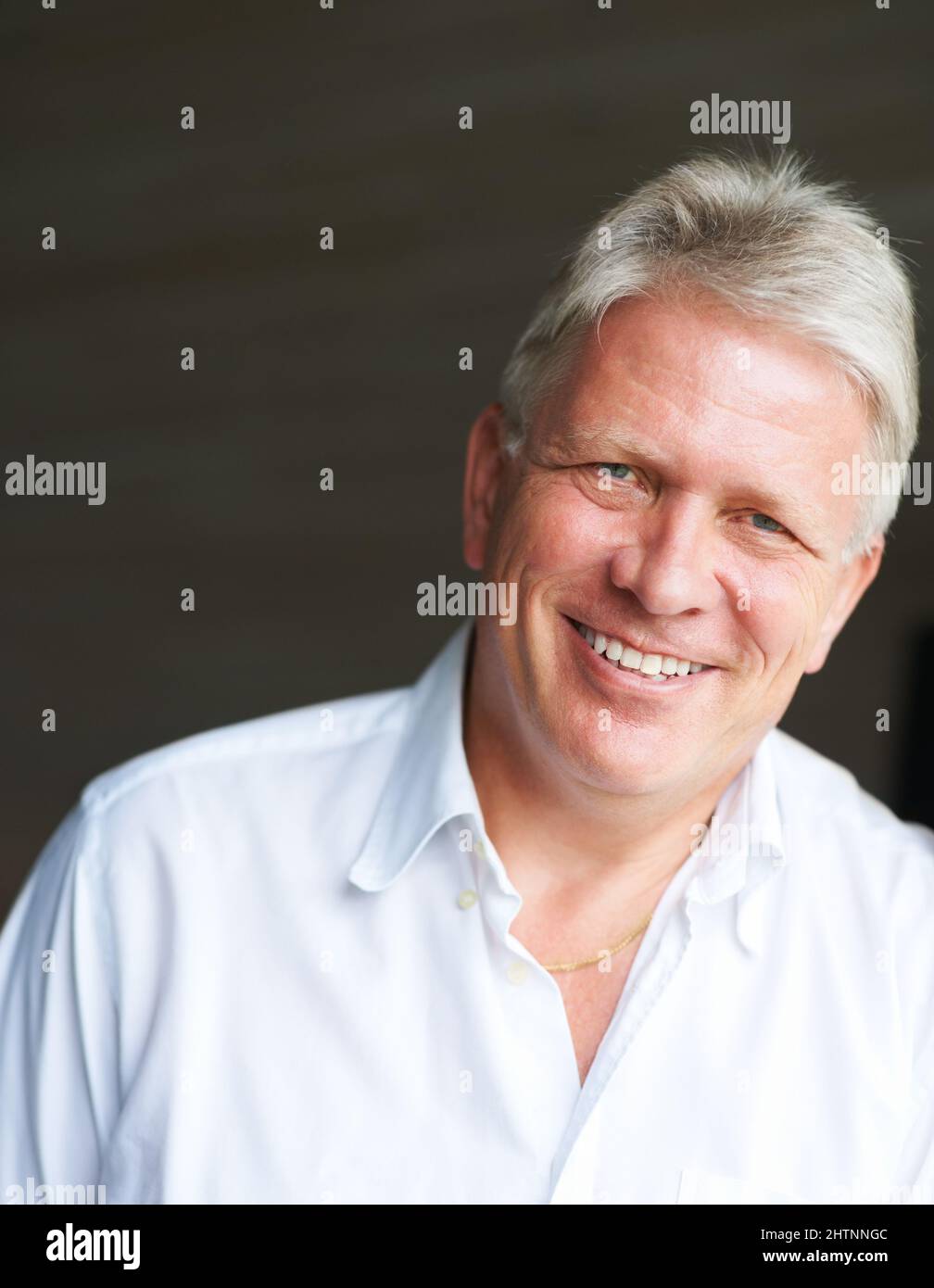 Happy old man in dark hi-res stock photography and images - Alamy